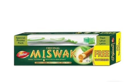Dentifrice Miswak sans fluor  + Brosse à dents 50 g