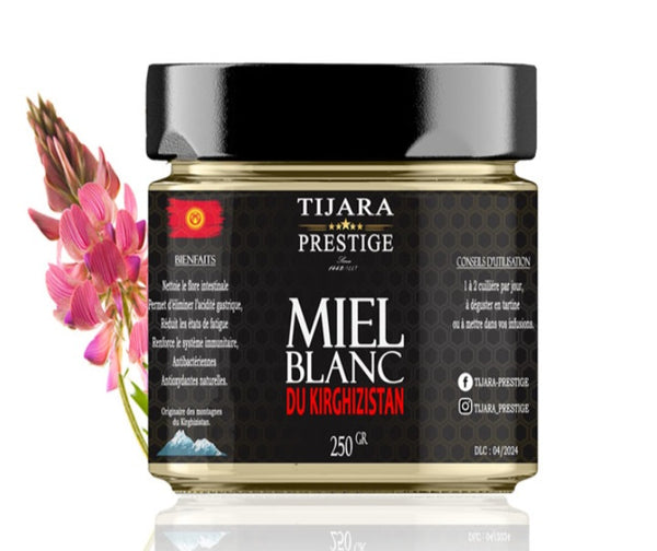 Miel blanc du Kirghizistan
- 250 g