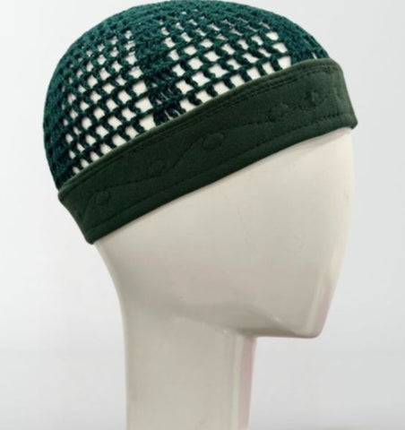 Chachia égyptienne vert pour homme