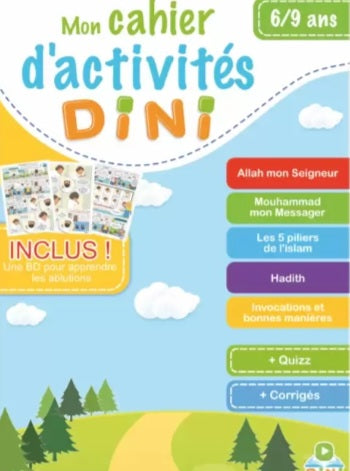 Mon Cahier d'activités Dini (6/9ans)