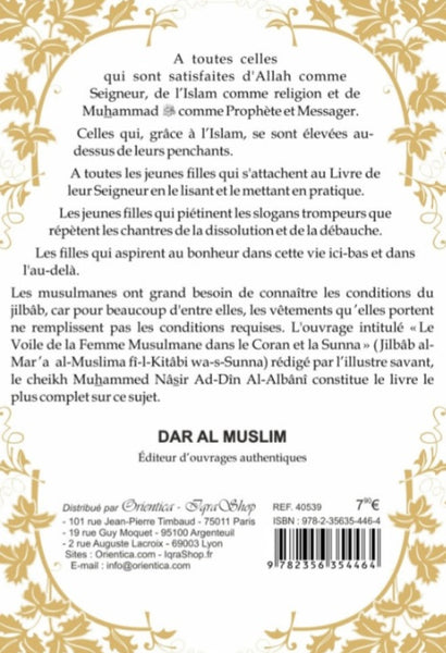 Le Voile de la Femme musulmane - Al-Albani (Livre Blanc doré) -