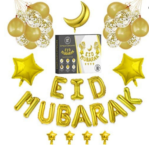 Mega pack Eid Mubarak 38 ballons