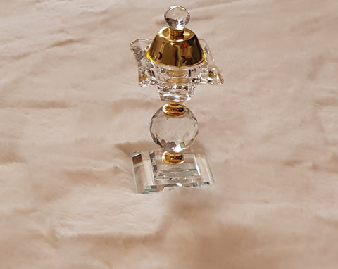 Encensoir en cristal doré