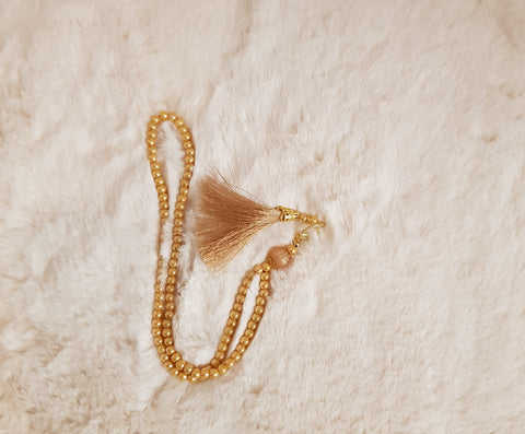 Tasbih de luxe doré