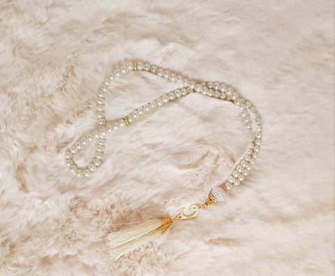 Tasbih de luxe blanc