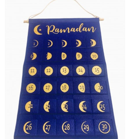 Calendrier ramadan pour enfants bleu